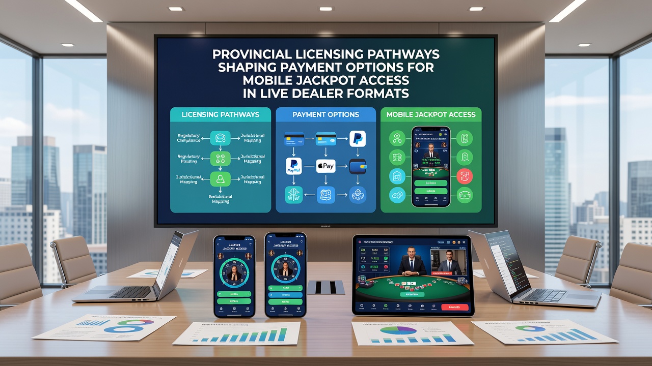 Mobile device displaying live dealer interface with jackpot indicators and payment confirmation screens
